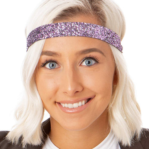 Hipsy Adjustable No Slip Wide Bling Glitter Headband 3-packs for Women Girls & Teens (Princess/Peacock/Rose Gold)...