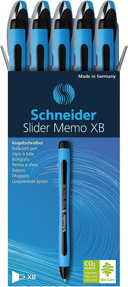 Schneider Slider Memo XB Ballpoint Pen, 10/Pack...
