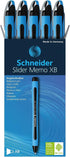 Schneider Slider Memo XB Ballpoint Pen, 10/Pack...