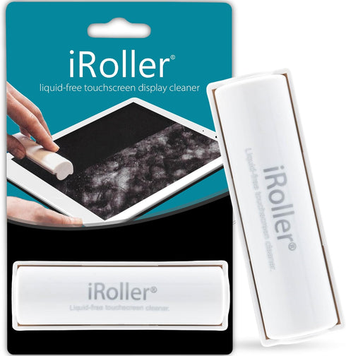 Screen Cleaner by iRoller - No Need for Spray or Wipes - Liquid Free iPad Screen Cleaner Roller Tool - Washable & Reusable - iPhone Screen Cleaner...