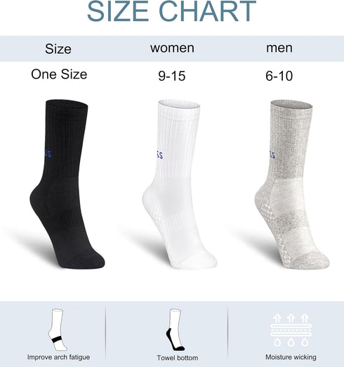 Athletic Socks Running Socks Breathable Crew Socks Print Text on Socks Unisex Sports Socks for Women 3 Pairs...