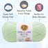 Lion Brand Feels Like Butta Mint 215-156 (3-Skeins - Same Dye Lot) Worsted Medium #4 Polyester Yarn for Crocheting and Knitting - Bundle with 1 Ar...
