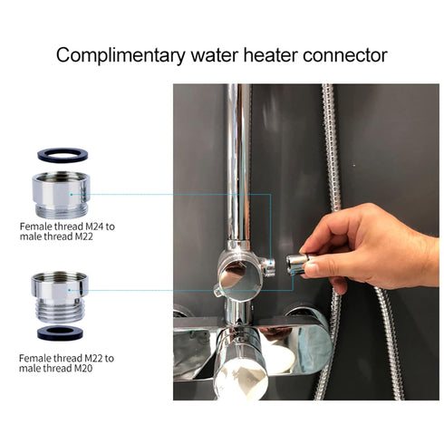 Water Flosser for Family Use 3 Jet Tips & 3 Toothbrush for Faucet & Shower, Oral Irrigator Non-Electric Safety , Dental Oral Care Tooth Cleaning...