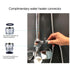 Water Flosser for Family Use 3 Jet Tips & 3 Toothbrush for Faucet & Shower, Oral Irrigator Non-Electric Safety , Dental Oral Care Tooth Cleaning...