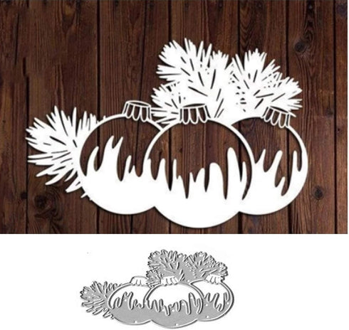 Christmas Balls Metal Die Cuts,Merry Christmas Tree Snowflake Cutting Dies Cut Stencils for DIY Scrapbooking Album Decorative Embossing Paper Dies...
