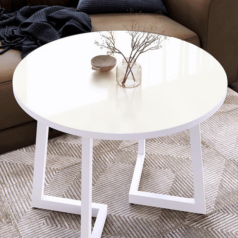 Glossy White Contact Paper Cream White Wallpaper Peel and Stick 15.8inch x 78.7inch Cream White Contact Paper for Countertops Peel and Stick Water...