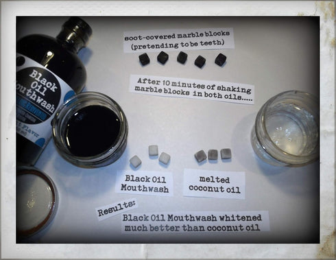 Black Oil Mouthwash, Sweet Orange Cinnamon Spice, Coconut + Sesame + Avocado Oil Super Blend, 4 oz, Activated Charcoal & Xylitol for Oil Pulling. ...
