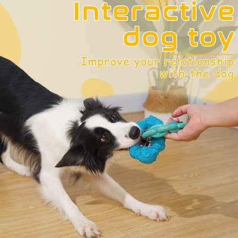 Rmolitty Dog Toys for Aggressive Chewers Large Medium Breed Dogs, Indestructible Interactive Tough Non-Toxic Natural Rubber & Nylon Tough Teething...