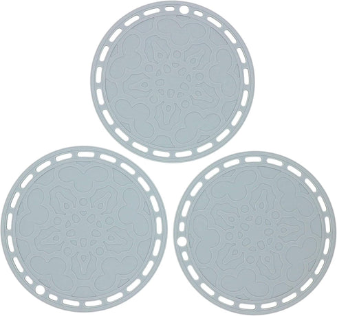 Smithcraft Silicone Trivet Mat for Pots and Pans Big Round Silicone Pot Holder Hot Pads Trivets for Hot Dishes and Pots, Hot Mats for Countertop T...