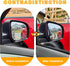 2 Pieces Blind Spot Mirror - PSLER 2" Round HD Glass Convex Rear View Mirror with Frame, 360° Wide Angle Side View Mirror Accessories with Self Ad...
