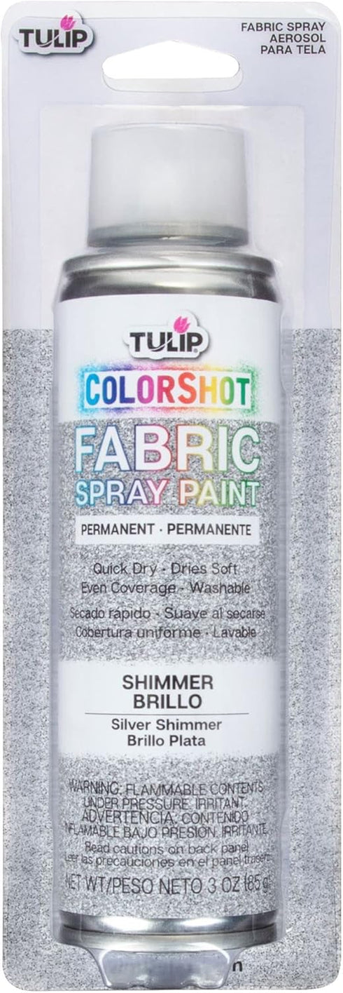 Tulip ColorShot Instant Fabric Color 3oz. Silver Shimmer...