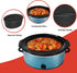 Slow Cooker Divider Silicone Liners, 7 Qt & Slow Cookers Compatible, Cook Two Dishes At Once - Easy Cleanup Dishwasher, Bpa Free 7 Quart Liners Bl...