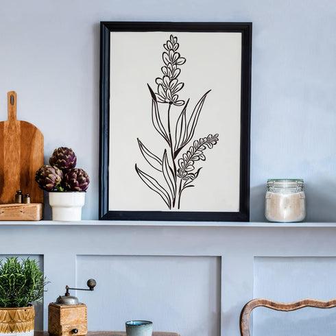 GSS Designs Tall Wildflower Stencils for Painting Large Flower 7x16Inch Flowers Stencil Bouquet Painting Stencils for Wood Wall Canvas...