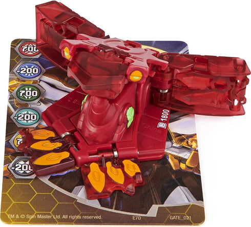 Bakugan Geogan Rising 2021 Pyrus Amphrog Geogan (Viloch Combiner Part 6 of 7) Collectible Action Figure and Trading Cards...