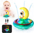 Baby Bath Toys, Automatic Spray Water Toddler Bath Toys, Induction Sprinkler Bathtub Toys, Rechargeable Flashing Light Kid Bath Toys Girls Boys Sh...