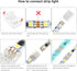 VIPMOON 12Pcs 3Pin LED Strip Light Connectors Strip to Strip Quick Connection for 10mm Wide Waterproof or Non-Waterproof WS2811 WS2812B Gapless So...