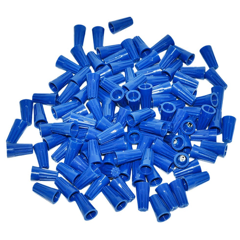 Eagles 100Pcs Twist on Wire Connectors - Blue #20 - #18 AWG Wire Cap Bulk with Spring Inserted, Easy Screw on Electrical Caps...