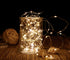 2 Pack 20 Feet 60 Warm White Led Battery Operated Fairy Lights with Remote Control Timer Waterproof Silver Copper Wire Twinkle String Lights for P...