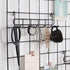 FRIADE Storage Hooks Rack, 2 Pack - Iron Wire Grid Hooks for Wall Mount Storage and Display, 10.7”x 2.8”x1.8 », Black...