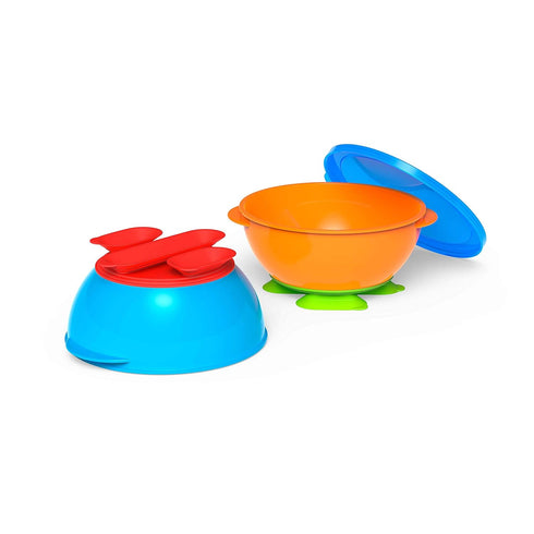 NUK First Essentials Tri-Suction Bowls, Colors may vary, 2-Pack...