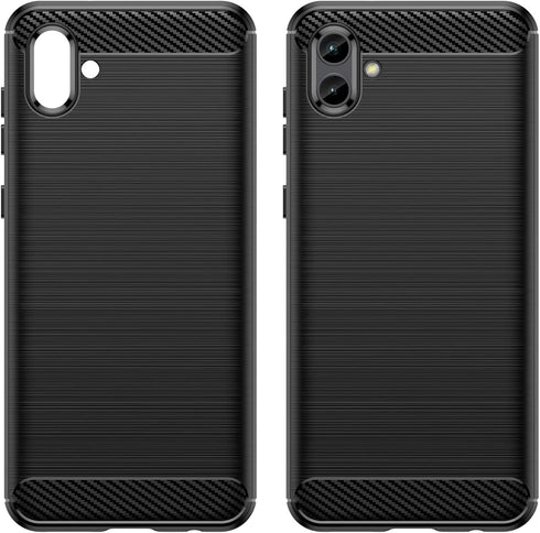 for Samsung Galaxy A04 Phone case, Shockproof, Scratch Resistant Carbon Fiber Jacket, Soft TPU,for Galaxy A04 case (Black)...