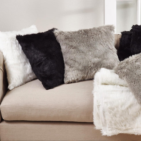 Faux Fur Design Table Runner, 15"x72", White...