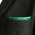 SHLAX&WING Green Geometric Silk Pocket Square Handkerchief for Wedding Party...
