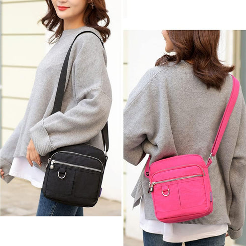 Crossbody Bag Purse For Women Nylon Waterproof Shoulder Handbags Casual Travel Messenger Bag Lightweight Pocketbooks...
