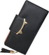Wallet Women Cute Bifold Clutch Wallets with Zipper Coin Purse Card Holder Money Clip Gifts for Cat Lovers Black...