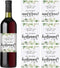 Printed Party Bridesmaid Proposal Wine Bottle Label Gift, Greenery, Set of 8...