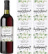 Printed Party Bridesmaid Proposal Wine Bottle Label Gift, Greenery, Set of 8...
