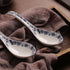 6.75-inch Navy Blue Floral Soup Spoon Set of 4, Porcelain...