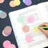 500 Sheets Transparent Sticky Notes Translucent Sticky Notes Clear Sticky Notes Pastel Round Transparent Sticky Tabs See Through Memo Pads for Bib...