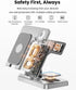 Wireless Charger for Samsung Charging Station: GEEKERA 3 in 1 Foldable Phone Charger Stand for Galaxy Watch6/5 Pro/4/3/Active, S24 Ultra/S24 Plus/...