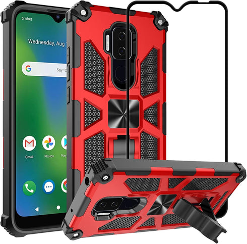 Ailiber for Cricket Influence Phone Case, AT&T Maestro Plus (V350U) Case with Screen Protector, for Magnetic Car Mount, Kickstand Holder, Shockpro...