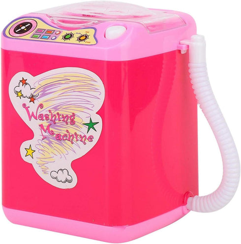 MIni Electric Washing Machine,ANGGREK Mini Simulation Washing Machine Electric Makeup Brush Washing Machine(red)...