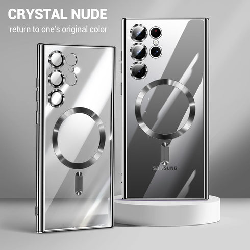 for Samsung Galaxy S24 Ultra Case?Only?.Magnetic Cover for S24 Ultra. Glossy Slim Thin Soft funda capa para for Galaxy S24 Ultra 6.8 inch.Compatib...