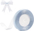 Dusty Blue Sheer Organza Ribbon for gift wrapping 5/8 inch 50 Yards Chiffon Ribbon for Flower Bouquet Crafts ribbon for Wedding, Wreaths, Invitati...