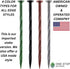 40-Pack 8-Inch Plastic Landscape Garden Edging Anchoring Stakes, Spiral Landscape Anchoring Spikes for Paver Edging, Weed Barrier, Artificial Turf...