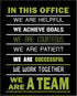 Posterizer 1 pcs-in this office we are a team quote-Workplace & Office Art-Motivational & Inspirational Art-Gift for Boss, Manager-decor for offic...