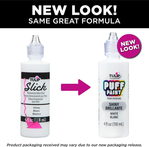 Tulip Puff Paint Slick White 4 Fl Oz (Pack of 3)...