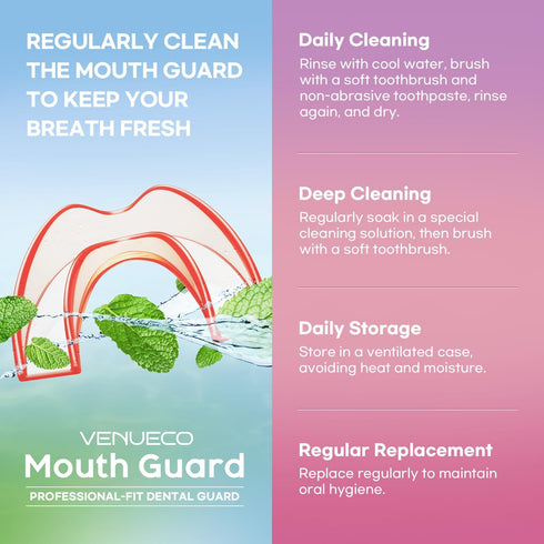 Mouth Guard for Grinding Teeth at Night: Dental Guard for Sleeping at Night-4 Pack/2 Size...