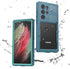 Waterproof Samsung Galaxy S23 Ultra Case with Built-in Screen Protector, Heavy Duty Full Body Protection, Shockproof Clear Blue Cover...