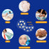 Gel Ice Pack Reusable Cooling Under Eye Pads and Patches, Hot Cold Treatment Pack for Redness,Pain Relief and Eye Relax...