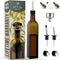 Zulay Kitchen Olive Oil Dispenser Bottle – 17oz Glass Oil Container with Spout, Funnel & Pourer – Dark Brown...
