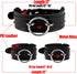 Men's Black Wide Faux Leather Collar Choker Adjustable Thick PU Necklace for Women,Alloy Metal Big Round Ring Charm...