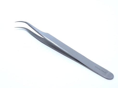 IMS-JF7 Premium High Precision Jeweler Style Forceps #7 Tweezers Fine Point Tips 4.5" Stainless Steel...
