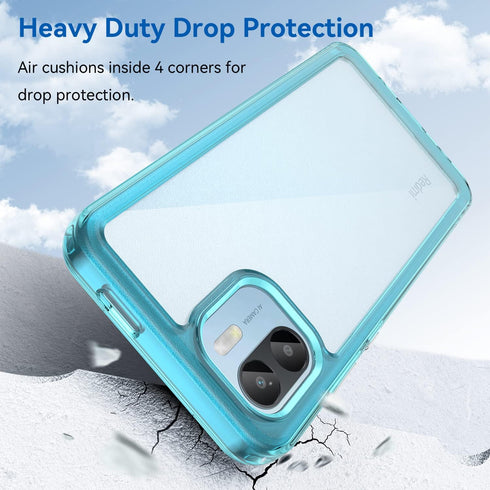 for Redmi A1/A2 phone case, lightweight and high transparency shock absorption protection, TPU material for comfortable touch, screen camera lens ...