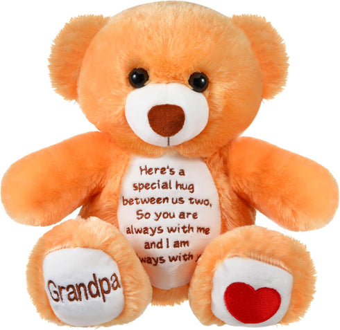 Sympathy Bears for Boys and Girls Loss of Grandpa,memorial Stuffed Animal for Loss of Grandpa Boys and Girls Sympathy Gift for Grieving Bear Plush...