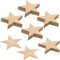 Wooden Star Shapes, 6 Inch Large Patriotic Natural Wood Cutouts, Bag of 5, Unfinished DIY Craft Wall Decor by Woodpeckers...